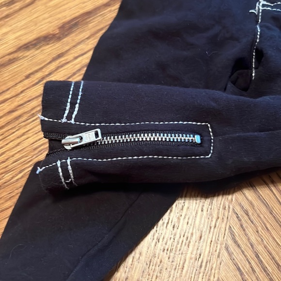 Glam Baby sequin Black long sleeve and zip ankle pants 2piece Track 12 months - Picture 6 of 8